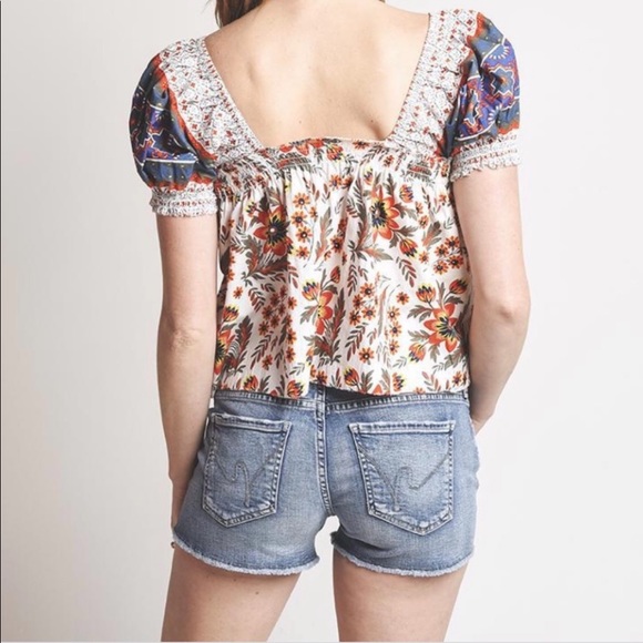 Joie Colorful Boho Top size Medium - Picture 5 of 10